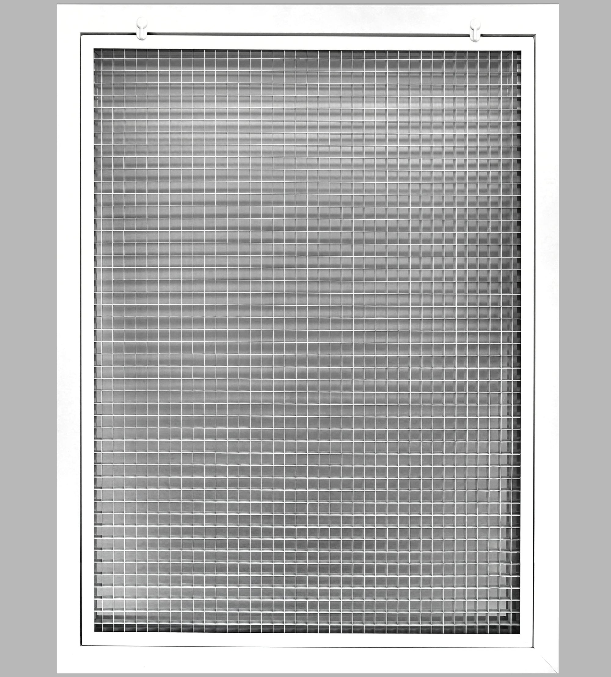 22" x 30" Cube Core Eggcrate Return Air Filter Grille for 1" Filter