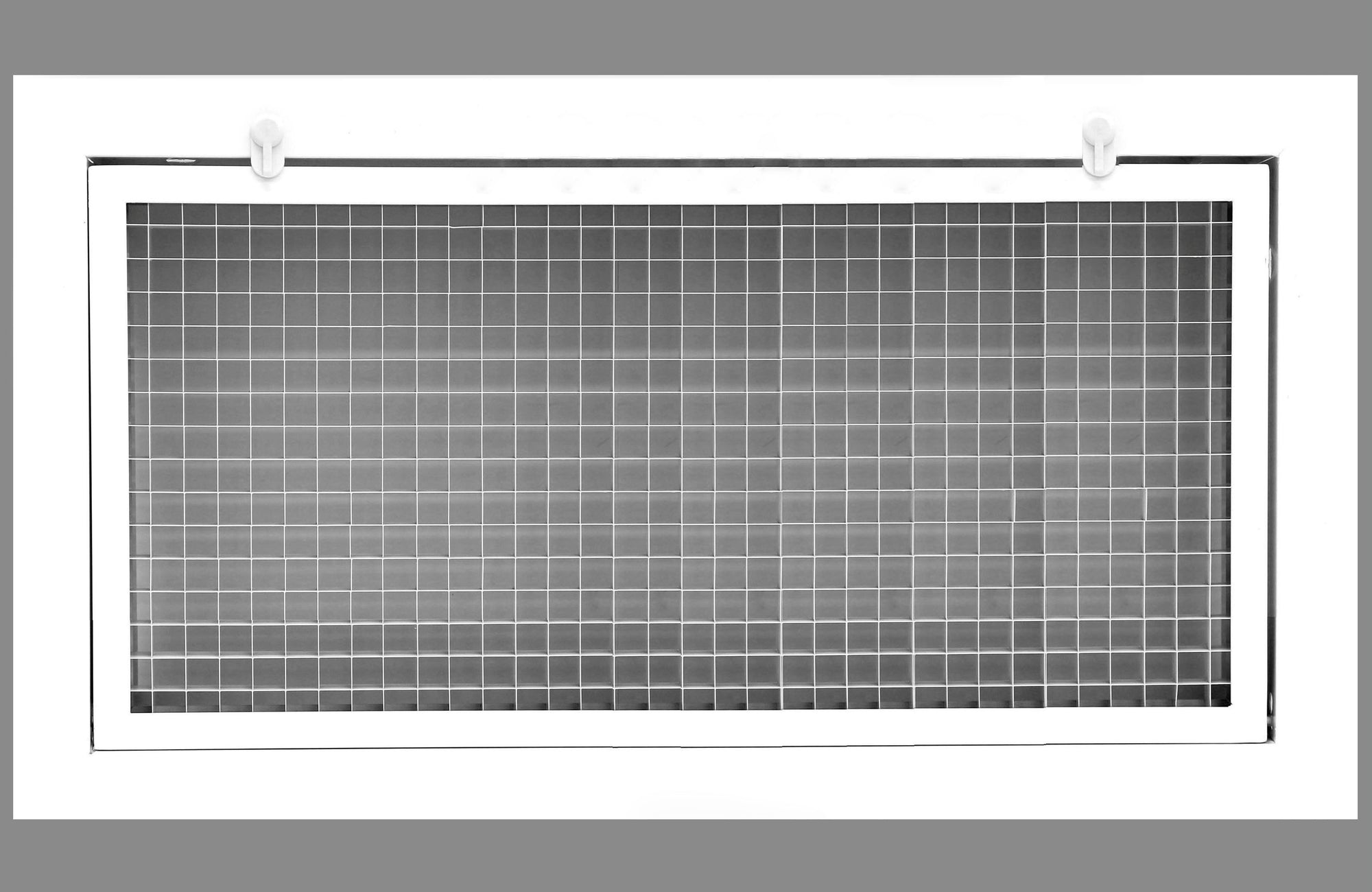24" x 10" Cube Core Eggcrate Return Air Filter Grille for 1" Filter