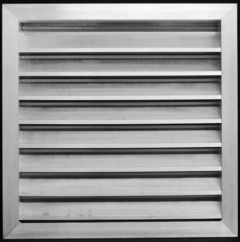20"w X 20"h Aluminum Exterior Gable Louver Vent for Walls & Crawlspace - Weather - Resistant Air Grille with Screen Mesh - [Outer Dimensions 21.75"w x 21.75"h] - HVAC PremiumLO2020