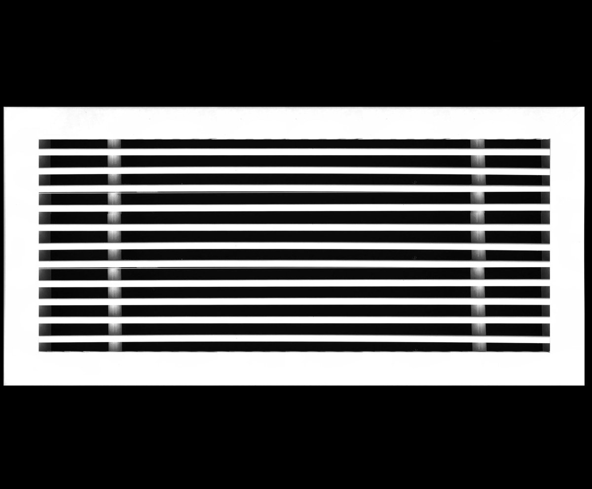 20"W X 4"H [Duct Opening] Linear Aluminum Clip - On Bar Return Air Grille [Outer Dimensions: 21.25"W x 5.25"H] - HVAC PremiumLR204