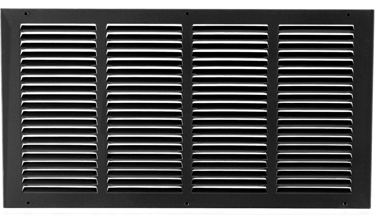 20"W X 8"H [Duct Opening] Steel Air Vent Return Grille - HVAC VENT DUCT COVER DIFFUSER - [Outer Dimensions: 21.75"W X 7.75"H] - HVAC Premium170BL 20X08 FBA - 1