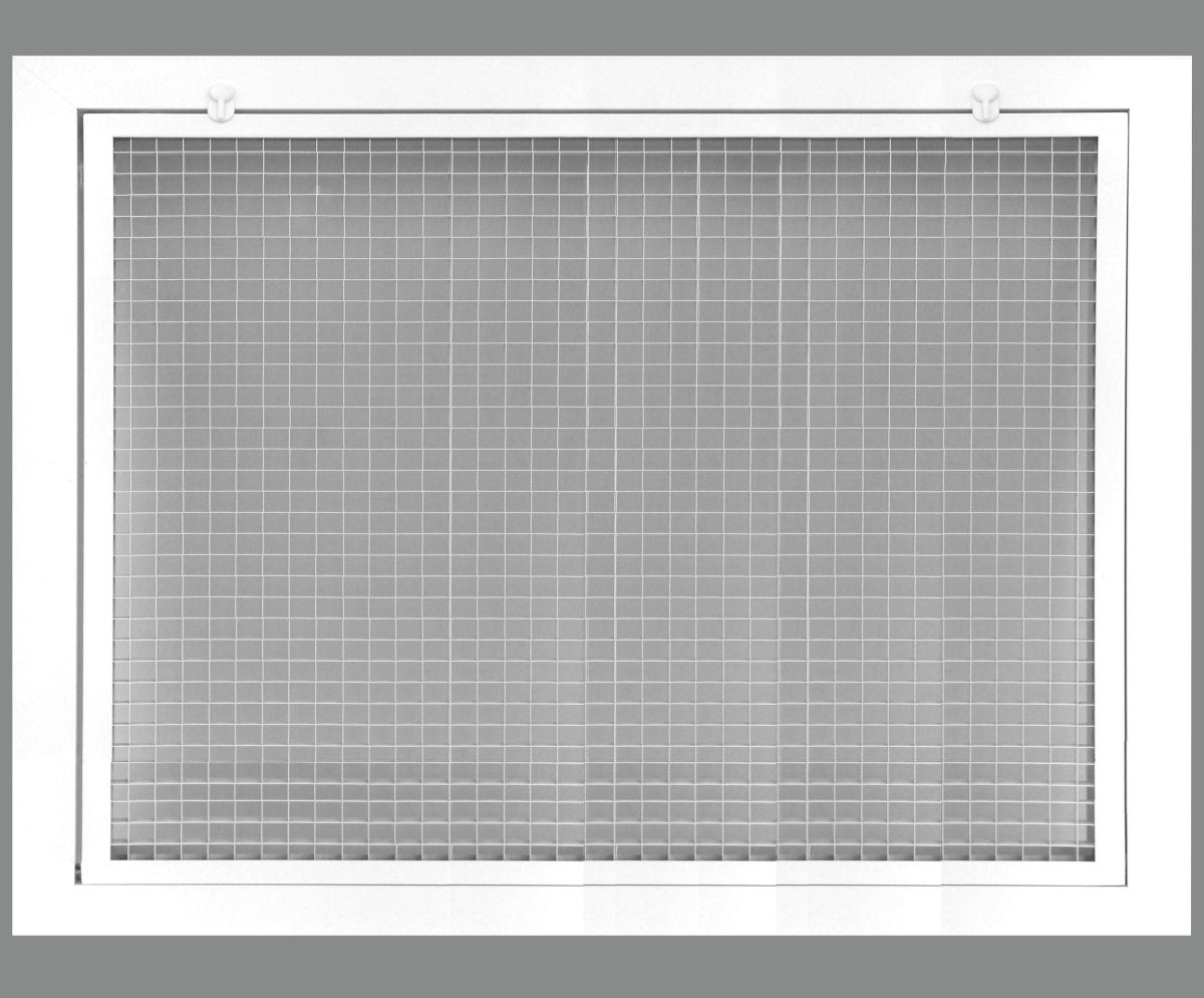 22" x 18" Cube Core Eggcrate Return Air Filter Grille for 1" Filter - HVAC PremiumCRFG2218