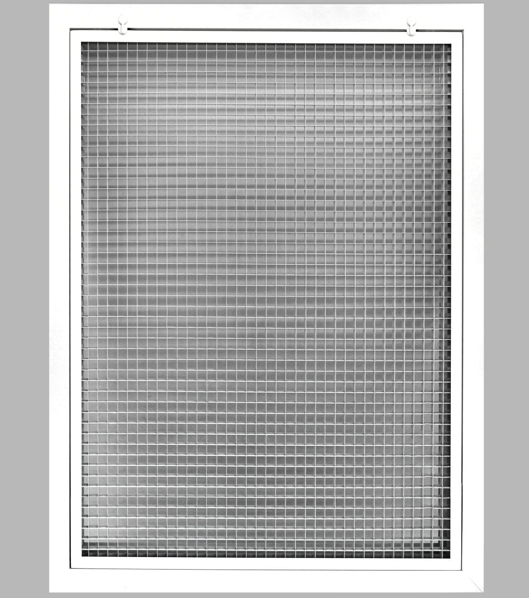 22" x 32" Cube Core Eggcrate Return Air Filter Grille for 1" Filter - HVAC PremiumCRFG2232