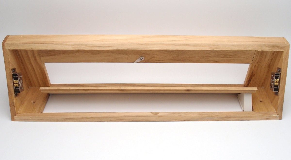 24&quot; Wooden Corner Baseboard Grille - Decorative Red Oak Wood Pre Finished Air Supply Vent - HVAC Vent Duct Cover - HVAC PremiumWD B24