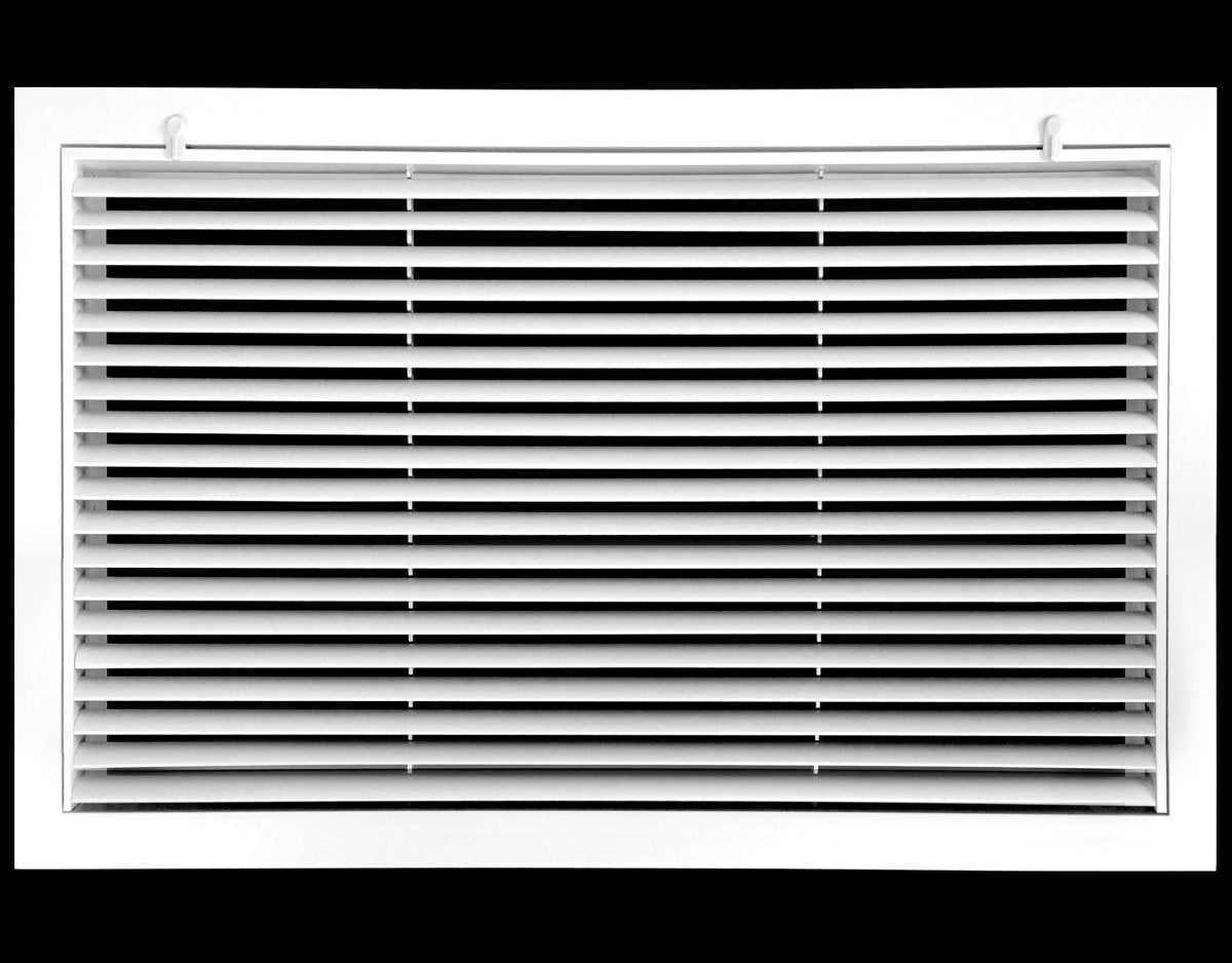 24" X 10" ALUMINUM RETURN FILTER GRILLE FOR 1" FILTER - EASY AIR FLOW - LINEAR BAR GRILLES - HVAC PremiumRFG2410AL FBA - 1