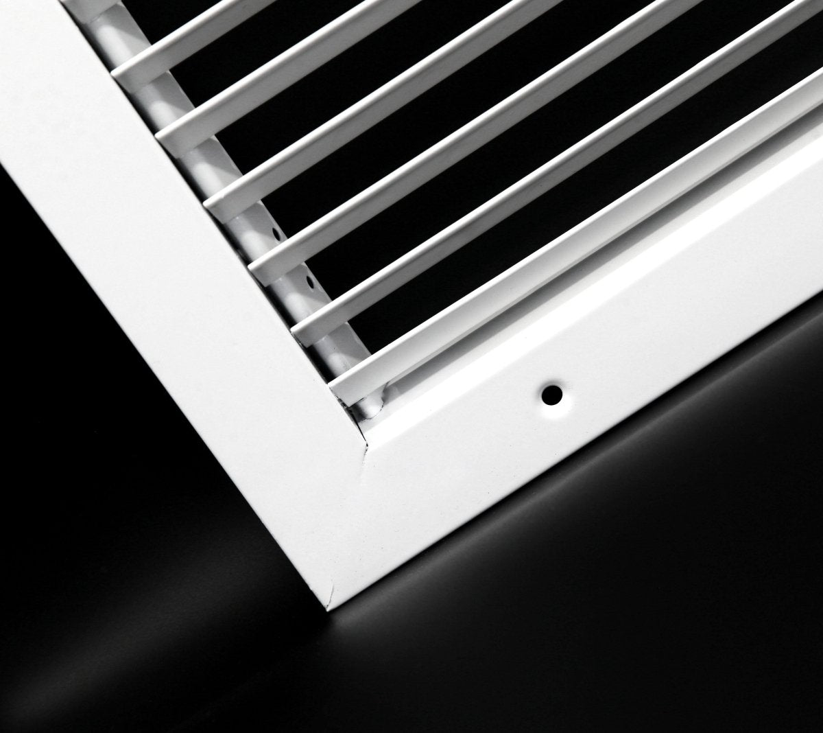 24&quot; x 10&quot; Steel Fixed Bar Return Grille - Sidewall and Ceiling - HVAC PremiumRG2410Steel FBA