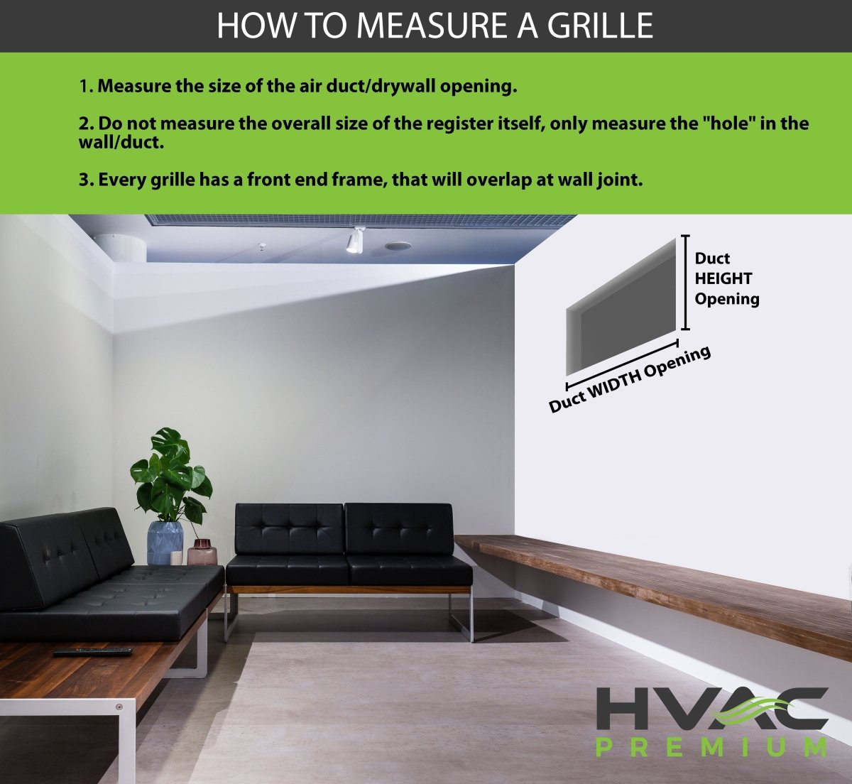 24&quot; X 12&quot; ADJUSTABLE AIR SUPPLY DIFFUSER - HVAC Vent Duct Cover Sidewall or Ceiling - HVAC PremiumSV2412 HP - 1