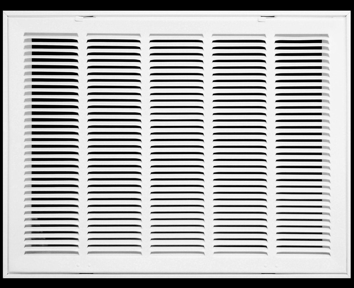 24" X 16" Steel Return Air Filter Grille for 1" Filter - Fixed Hinged - [Outer Dimensions: 26 5/8" X 18 5/8"] - HVAC Premium190 24X16 FBA