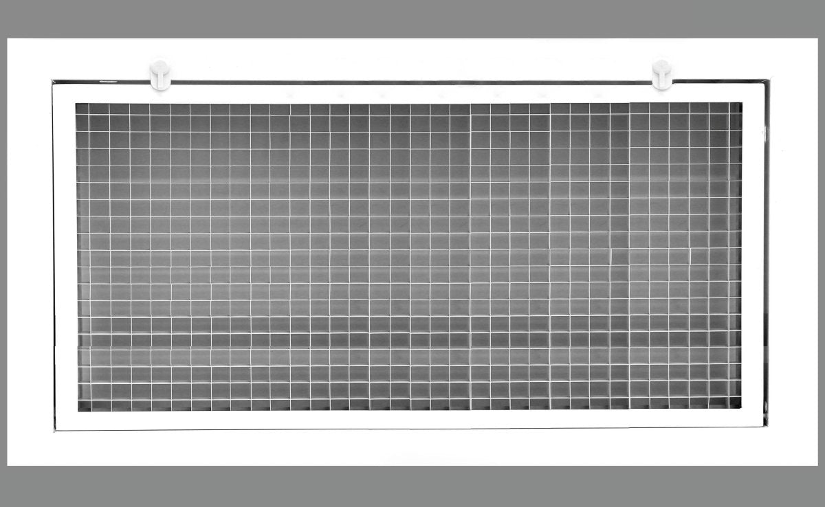 24" x 8" Cube Core Eggcrate Return Air Filter Grille for 1" Filter - HVAC PremiumCRFG248