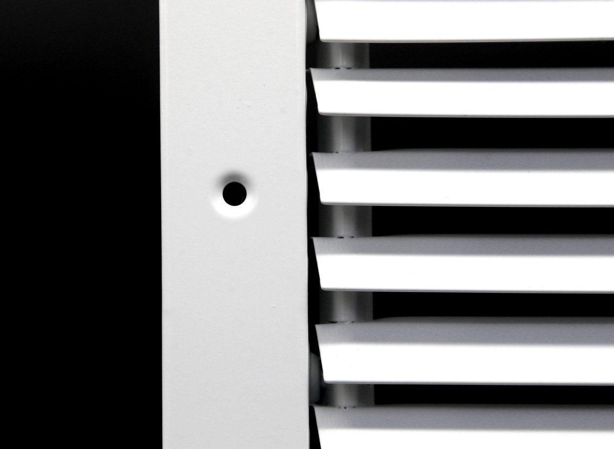 24&quot; x 8&quot; Steel Fixed Bar Return Grille - Sidewall and Ceiling - HVAC PremiumRG248Steel FBA