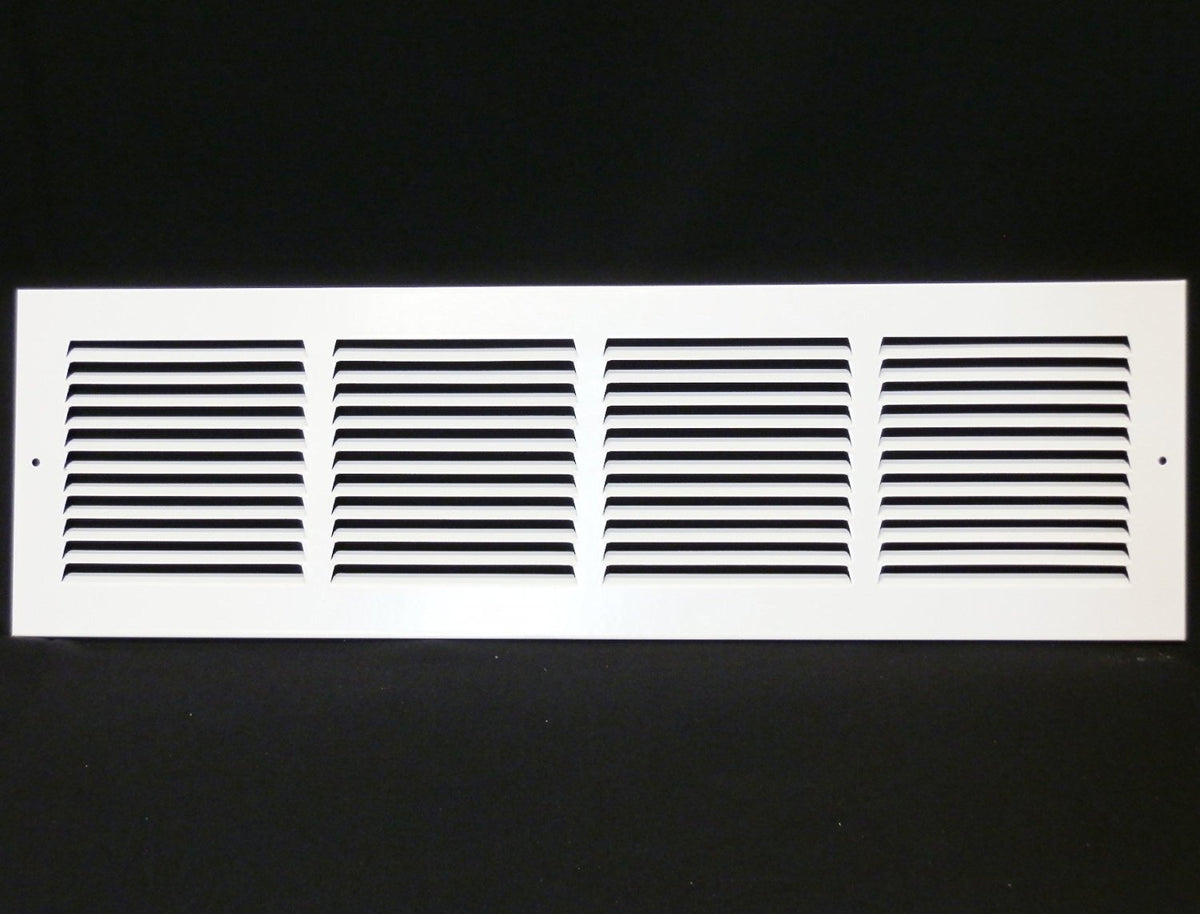 24&quot; X 6&quot; Air Vent Return Grilles - Sidewall and Ceiling - Steel