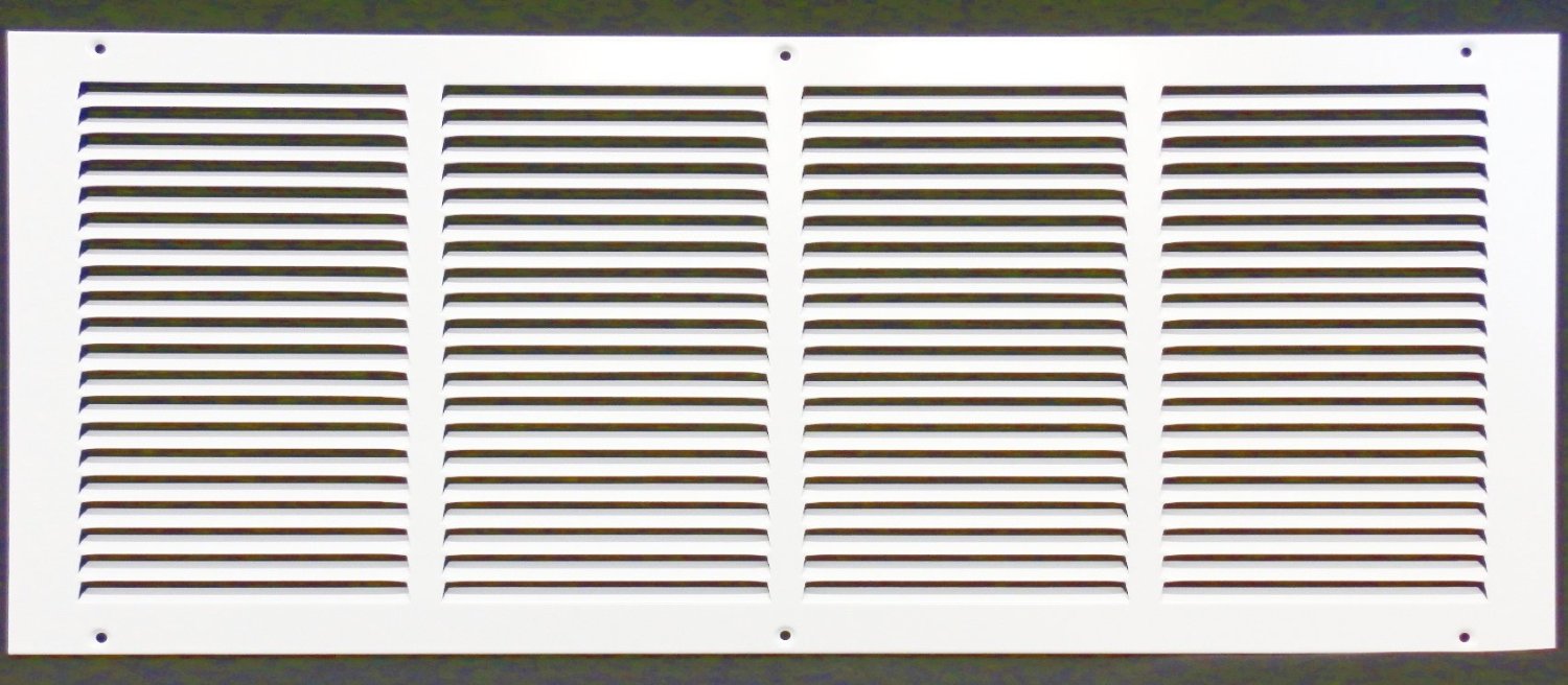 24" X 8" Air Vent Return Grilles - Sidewall and Ceiling - Steel
