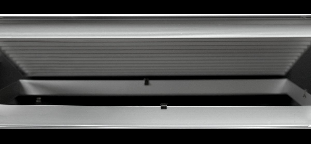 24&quot;w X 12&quot;h Aluminum Privacy Door HVAC Air Grille - &quot;V&quot; Shaped Louvers Ensure 100% View Block - Supply or Return - HVAC PremiumDG - A2412