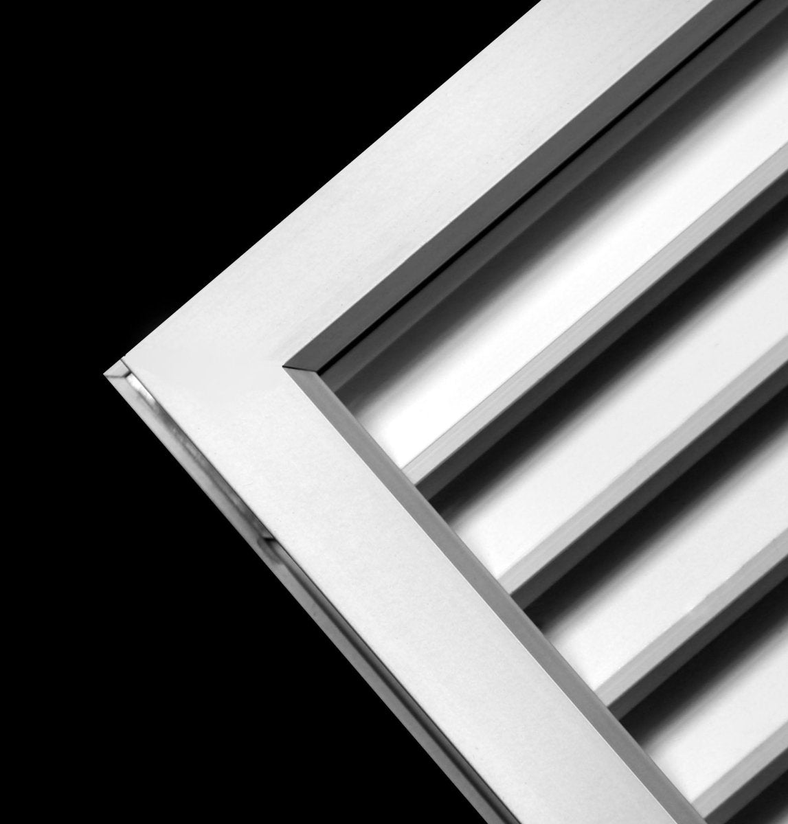 24&quot;w X 12&quot;h Aluminum Privacy Door HVAC Air Grille - &quot;V&quot; Shaped Louvers Ensure 100% View Block - Supply or Return - HVAC PremiumDG - A2412