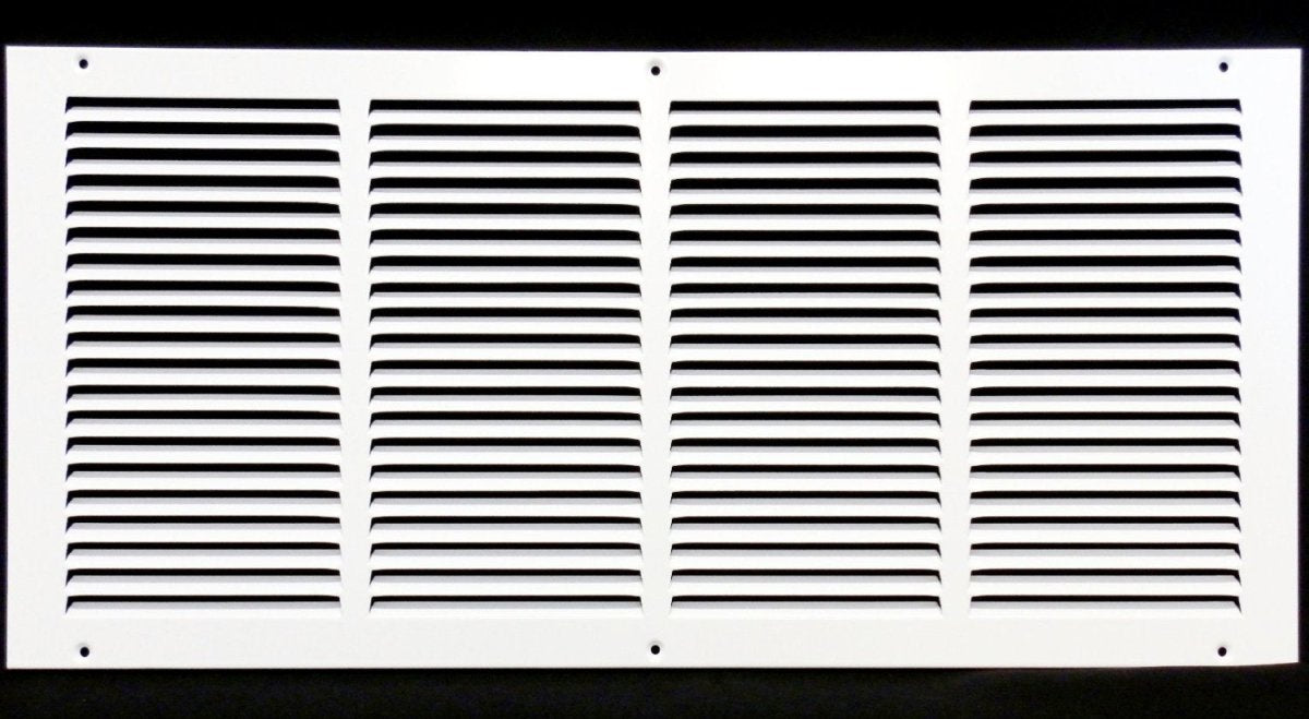 24"W X 14"H [Duct Opening] Steel Air Vent Return Grille - HVAC VENT DUCT COVER DIFFUSER - [Outer Dimensions: 25.75"W X 15.75"H] - HVAC PremiumRG2414 FBA