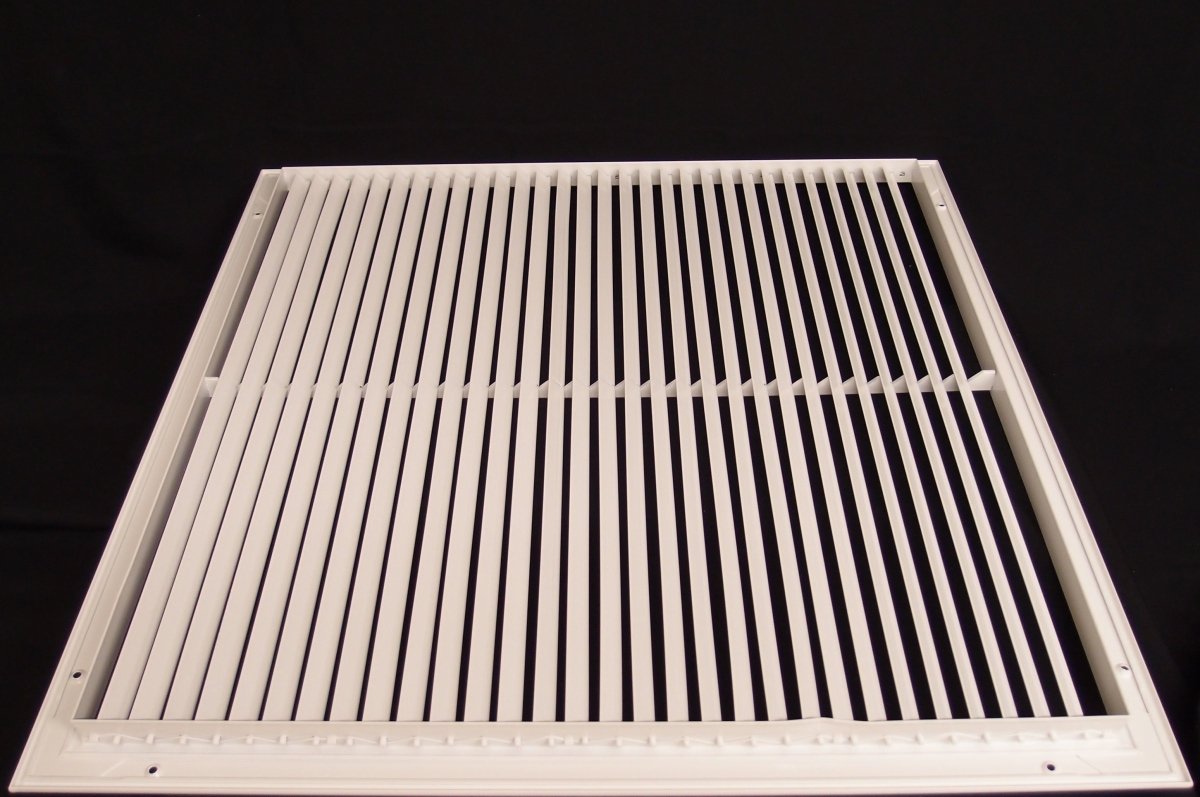 24&quot;w X 6&quot;h Aluminum Adjustable Return/Supply HVAC Air Grille - HVAC PremiumRGADJ - 246
