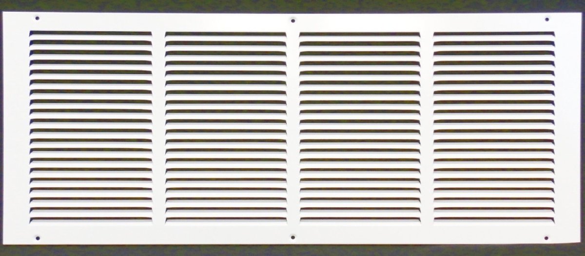 24"W X 8"H [Duct Opening] Steel Air Vent Return Grille - HVAC VENT DUCT COVER DIFFUSER - [Outer Dimensions: 25.75"W X 9.75"H] - HVAC PremiumRG248 FBA - HP