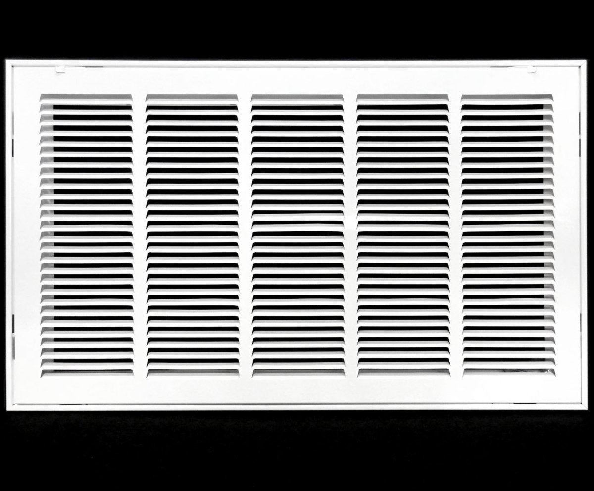 25&quot; X 10&quot; Steel Return Air Filter Grille for 1&quot; Filter - Removable Frame - [Outer Dimensions: 27 5/8&quot; X 12 5/8&quot;] - HVAC PremiumRFG2510 HP