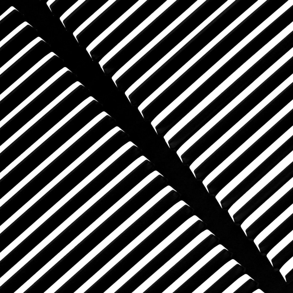 25" X 25" Steel Return Air Filter Grille for 1" Filter - Removable Frame - Black - [Outer Dimensions: 27 5/8" X 27 5/8"] - HVAC PremiumRFG2525 Black - HP
