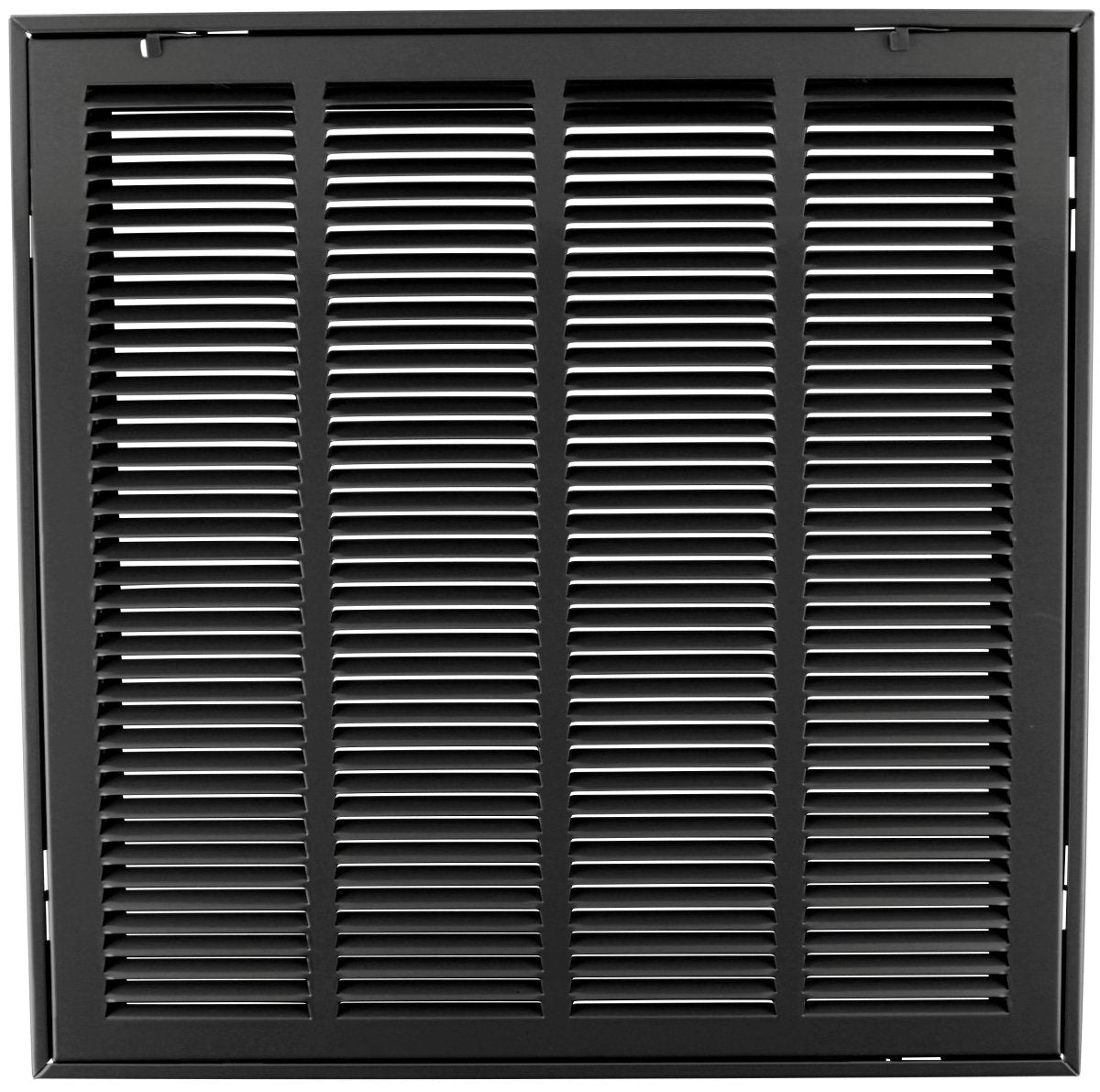 25" X 25" Steel Return Air Filter Grille for 1" Filter - Removable Frame - Black - [Outer Dimensions: 27 5/8" X 27 5/8"] - HVAC PremiumRFG2525 Black - HP
