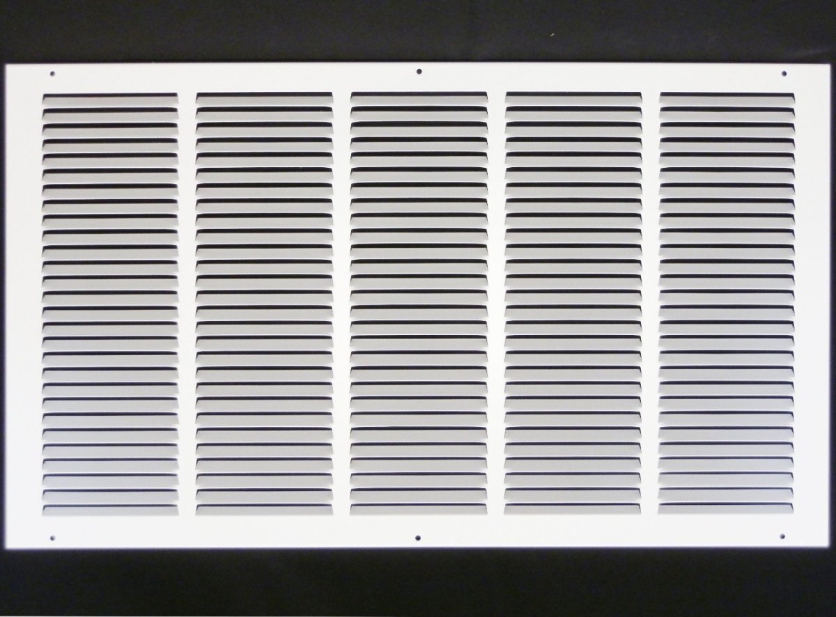 25"W X 14"H [Duct Opening] Steel Air Vent Return Grille - HVAC VENT DUCT COVER DIFFUSER - [Outer Dimensions: 26.75"W X 15.75"H] - HVAC PremiumRG2514 FBA