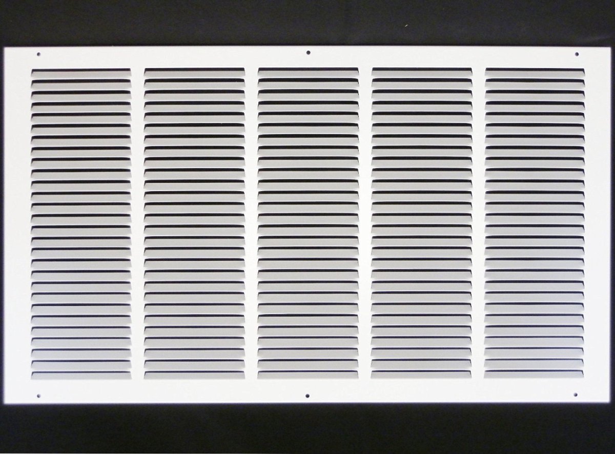 25"W X 16"H [Duct Opening] Steel Air Vent Return Grille - HVAC VENT DUCT COVER DIFFUSER - [Outer Dimensions: 26.75"W X 17.75"H] - HVAC PremiumRG2516
