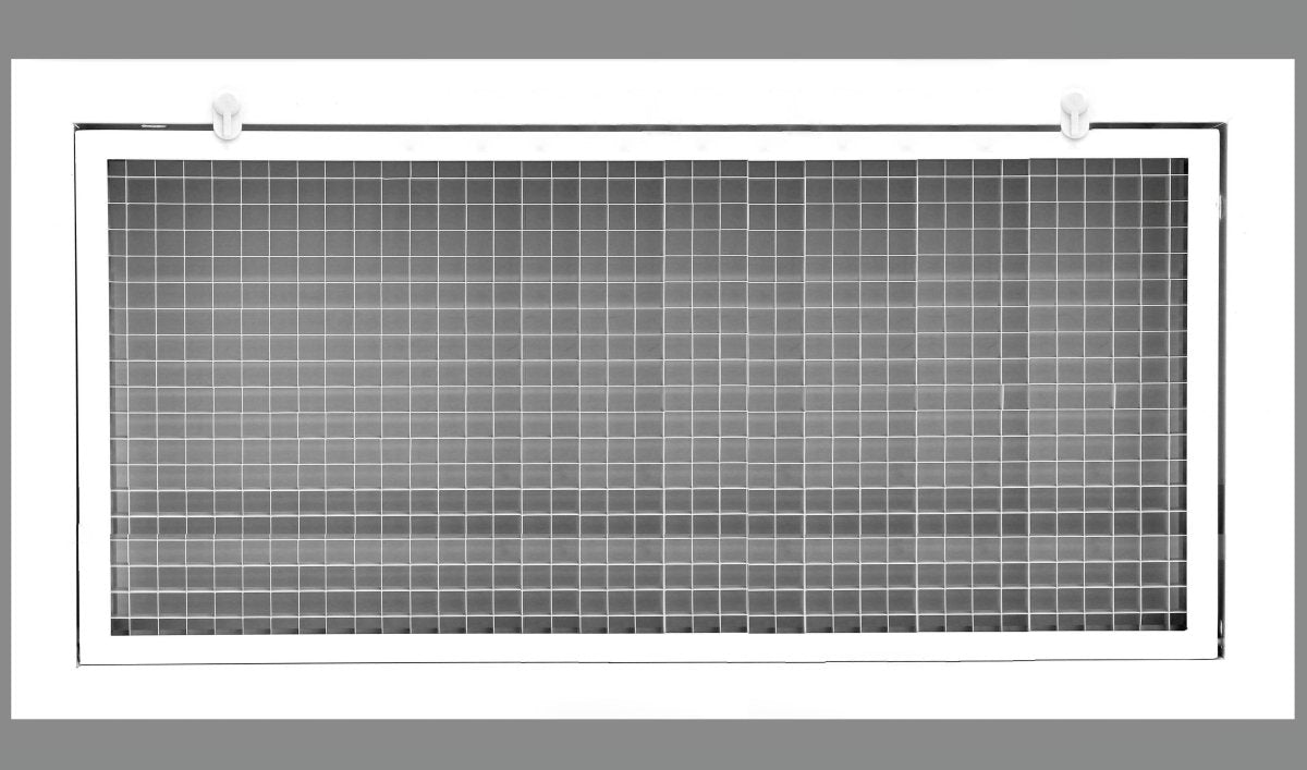 26" x 10" Cube Core Eggcrate Return Air Filter Grille for 1" Filter - HVAC PremiumCRFG2610