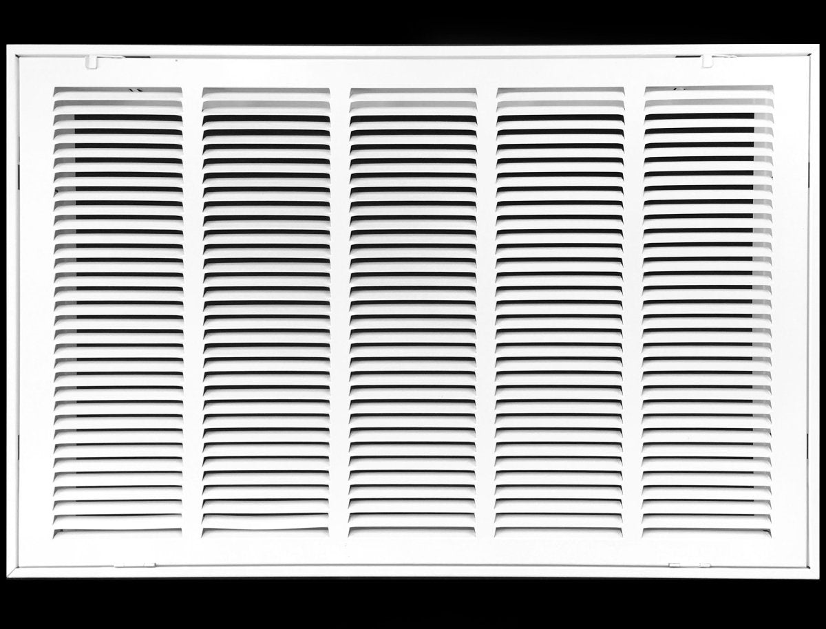 26" X 16" Steel Return Air Filter Grille for 1" Filter - Fixed Hinged - [Outer Dimensions: 28 5/8" X 18 5/8"] - HVAC Premium190 26X16 FBA