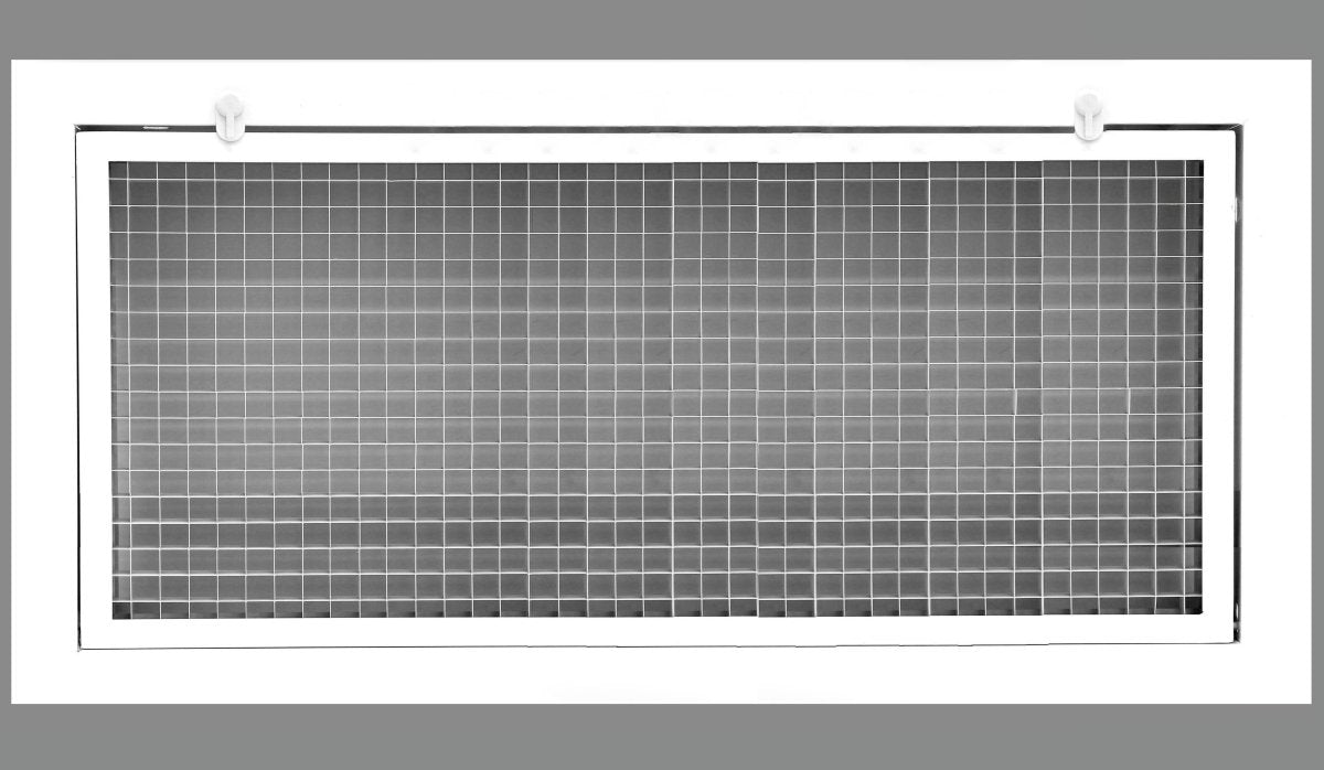 26" x 8" Cube Core Eggcrate Return Air Filter Grille for 1" Filter - HVAC PremiumCRFG268
