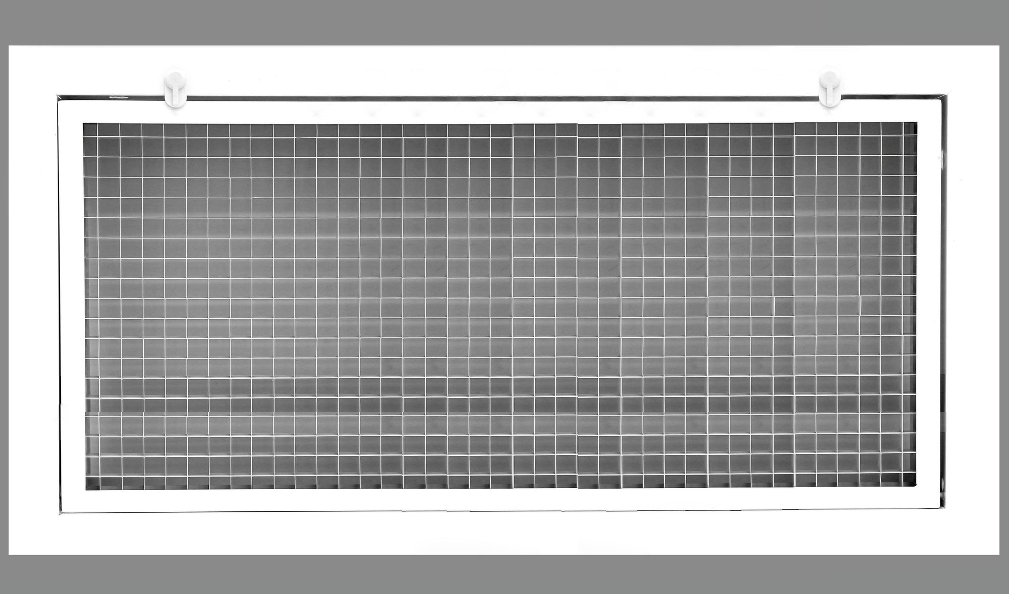 26" x 10" Cube Core Eggcrate Return Air Filter Grille for 1" Filter