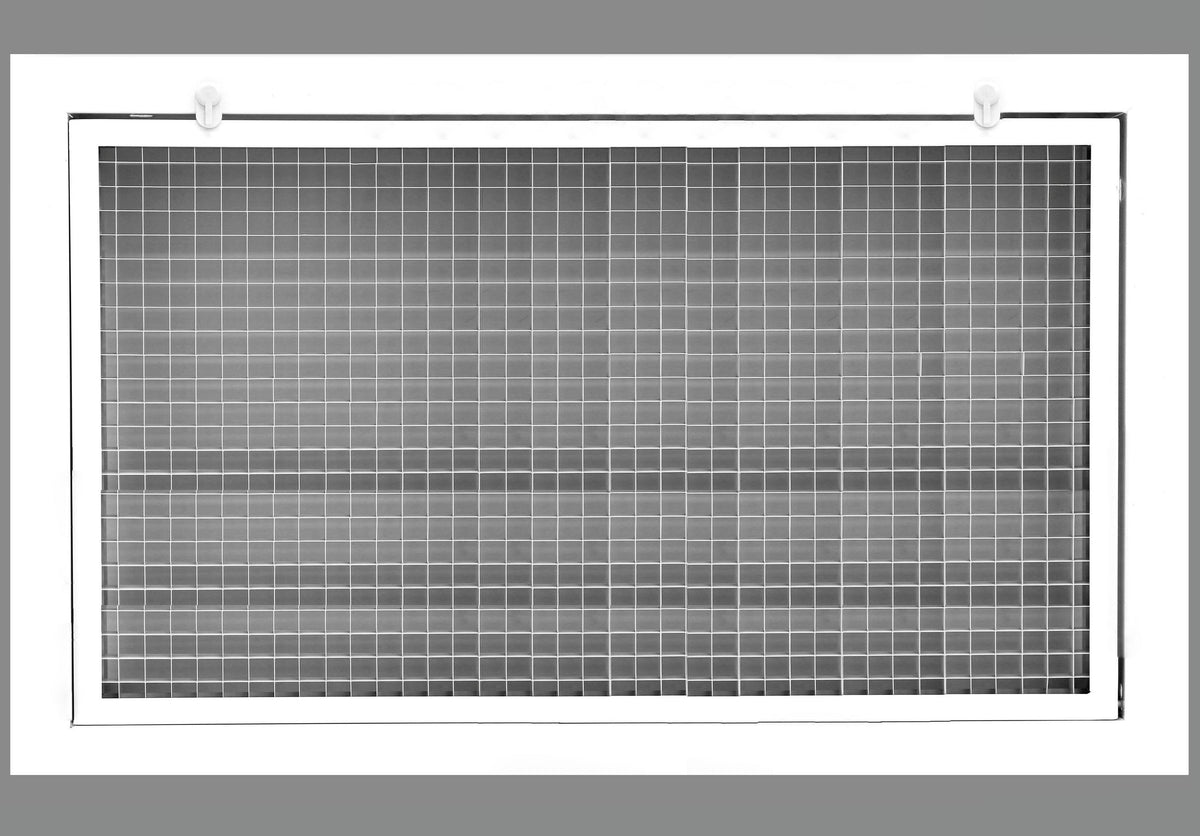 26&quot; x 12&quot; Cube Core Eggcrate Return Air Filter Grille for 1&quot; Filter