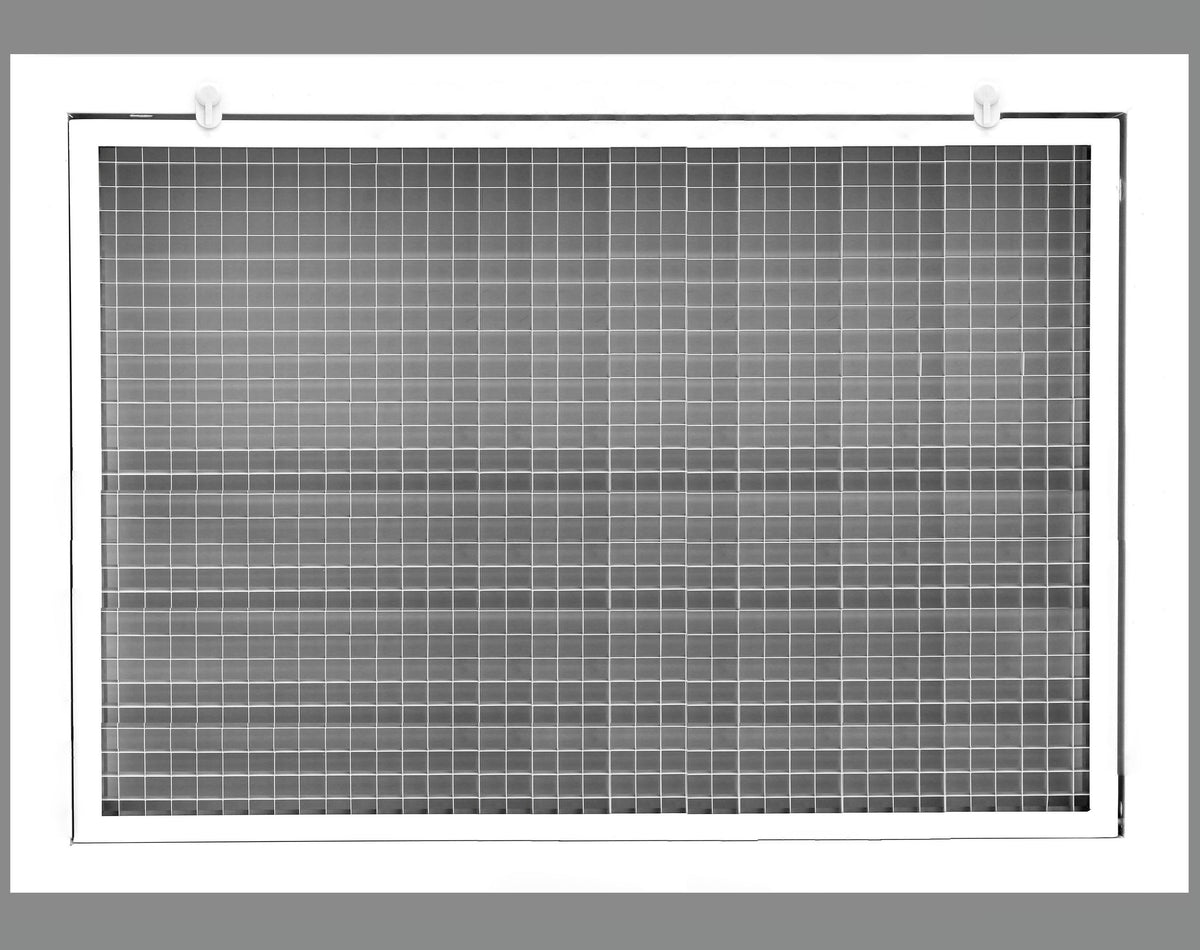 26&quot; x 14&quot; Cube Core Eggcrate Return Air Filter Grille for 1&quot; Filter