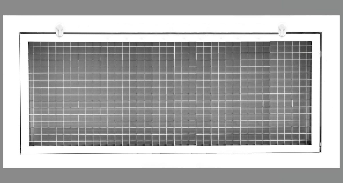 26&quot; x 6&quot; Cube Core Eggcrate Return Air Filter Grille for 1&quot; Filter