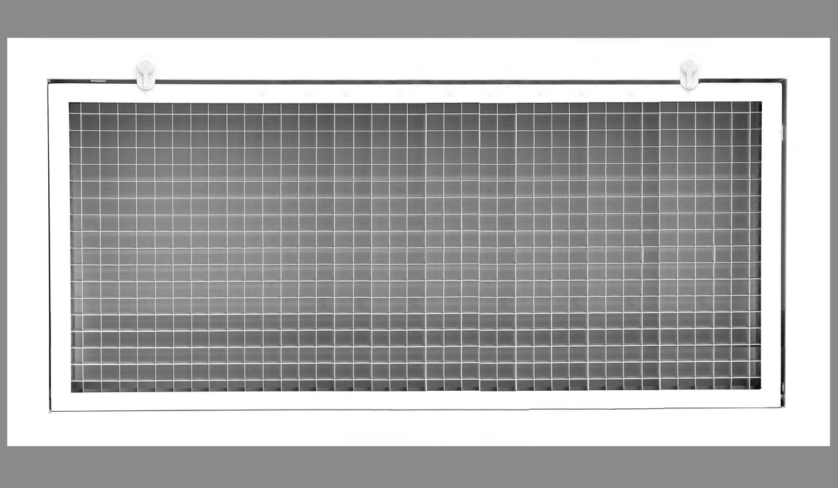 26&quot; x 8&quot; Cube Core Eggcrate Return Air Filter Grille for 1&quot; Filter
