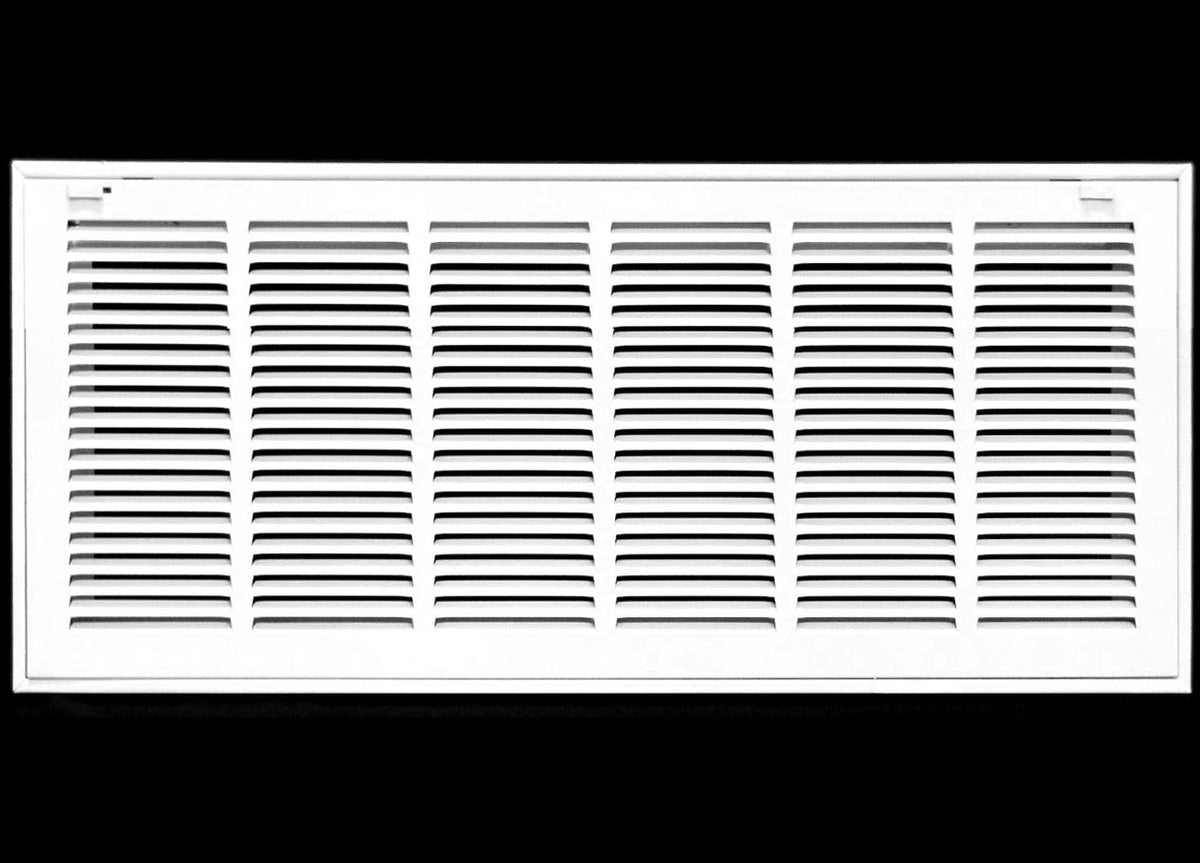 28&quot; X 10&quot; Steel Return Air Filter Grille for 1&quot; Filter - Removable Frame - [Outer Dimensions: 30 5/8&quot; X 12 5/8&quot;]