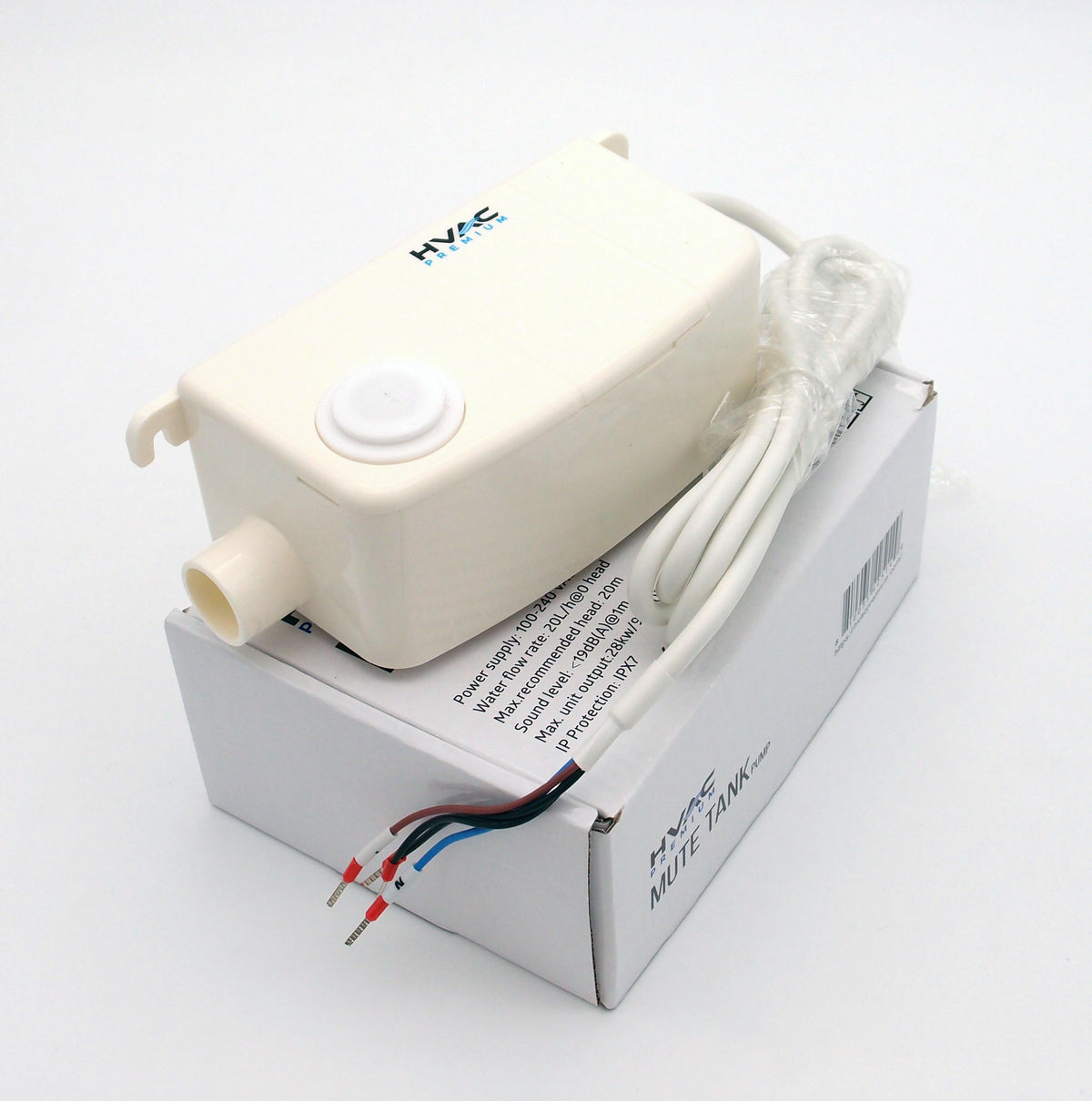 Condensate Removal Pump – Mute Tank – Automatic Safety Switch Sensor - 100-240V AC 50-60Hz