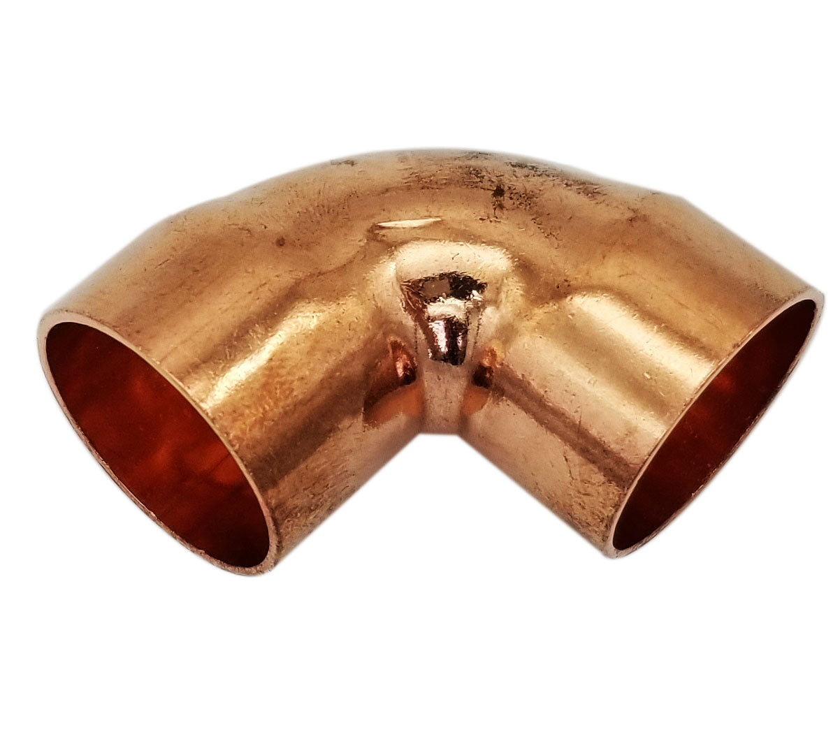 Copper Fitting 3/4 Inch (HVAC Outer Dimension) 5/8 Inch (Plumbing Inner Dimension) - 45 Degree Copper Pressure Elbow & HVAC – 99.9% Pure Copper - 10 Pack