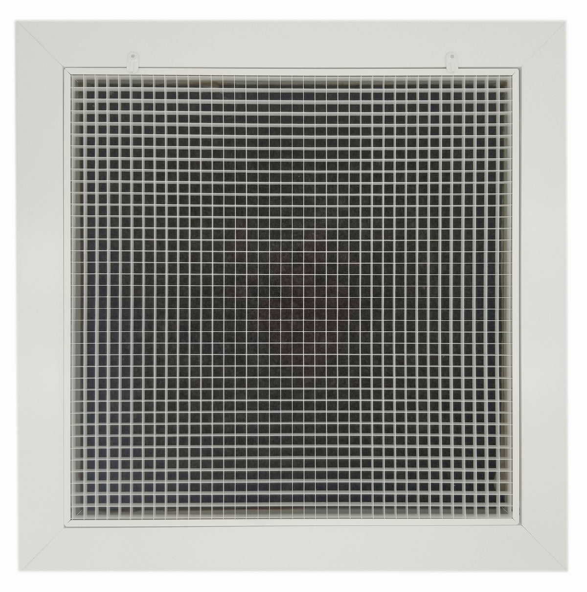 Aluminum Cube Core Return Air Filter Grille with Plenum Box - 24&quot; x 24&quot; T-Bar Lay-in Drop Ceiling