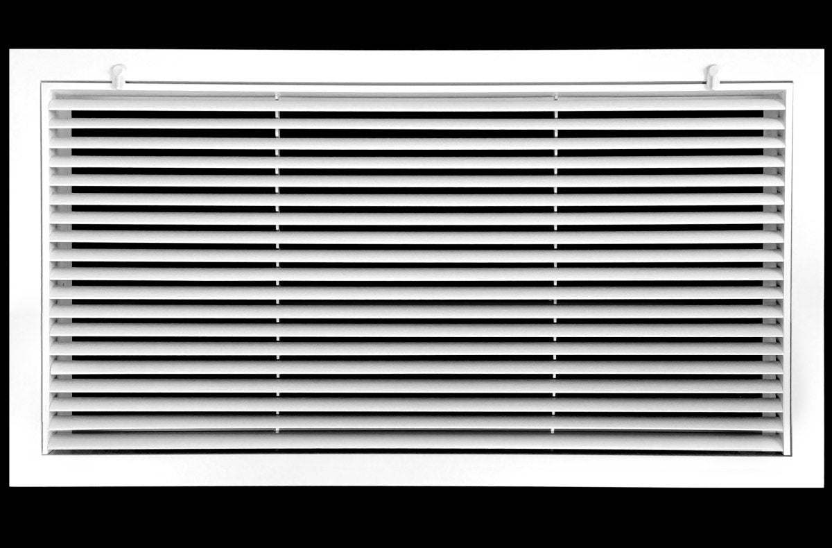 30" X 14" ALUMINUM RETURN FILTER GRILLE FOR 1" FILTER - EASY AIR FLOW - LINEAR BAR GRILLES - HVAC PremiumRFG3014AL FBA - HP