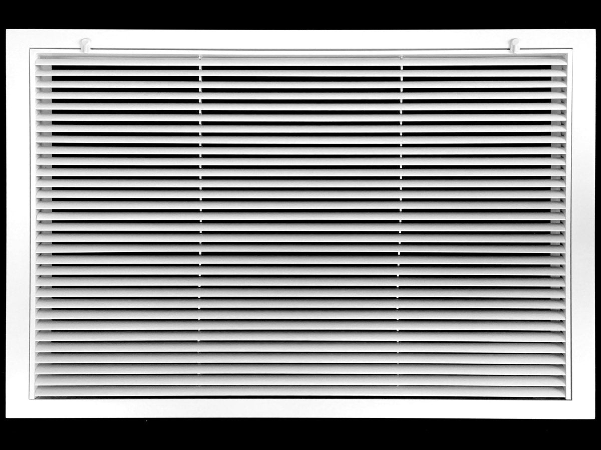 30" X 20" ALUMINUM RETURN FILTER GRILLE FOR 1" FILTER - EASY AIR FLOW - LINEAR BAR GRILLES - HVAC PremiumRFG3020AL FBA - HP