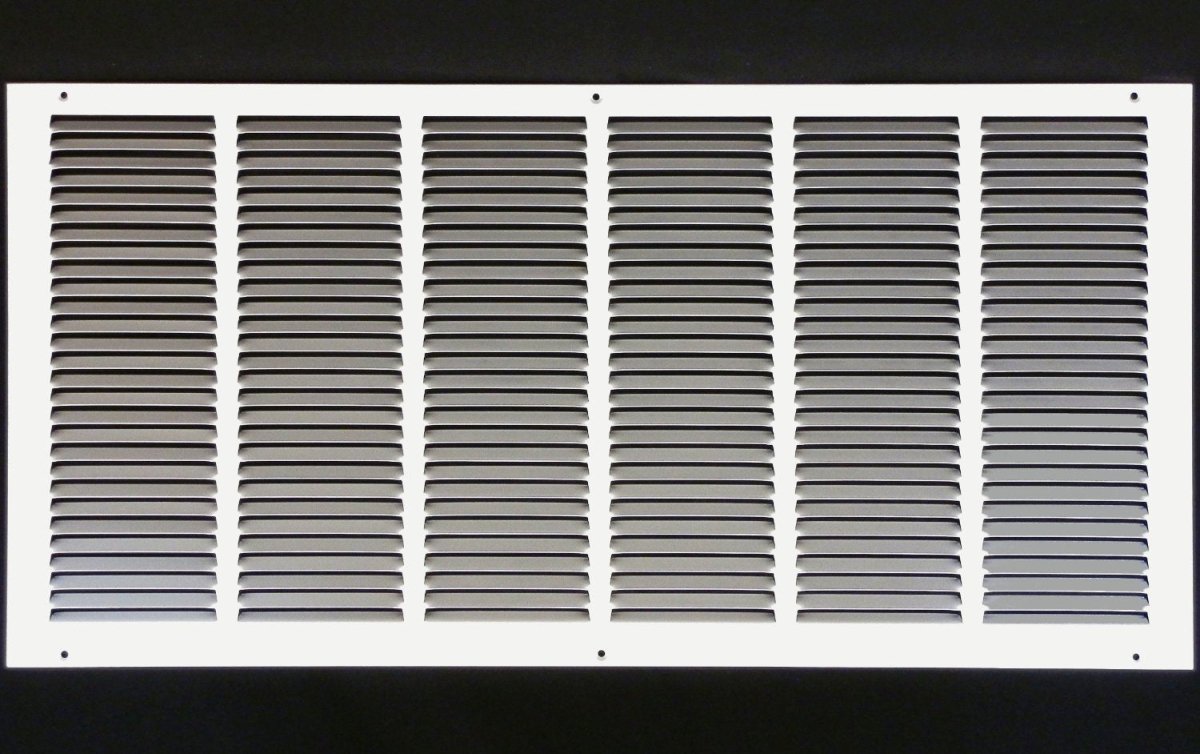 30"W X 14"H [Duct Opening] Steel Air Vent Return Grille - HVAC VENT DUCT COVER DIFFUSER - [Outer Dimensions: 31.75"W X 15.75"H] - HVAC PremiumRG3014 FBA