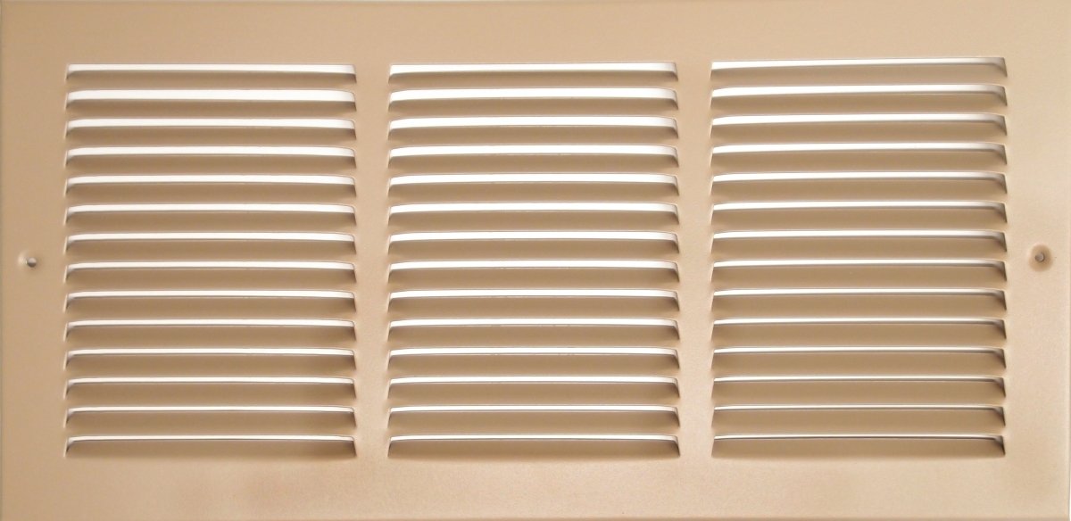 30"W X 16"H [Duct Opening] Steel Air Vent Return Grille - HVAC VENT DUCT COVER DIFFUSER - [Outer Dimensions: 31.75"W X 17.75"H] - HVAC Premium170B 30X16 FBA