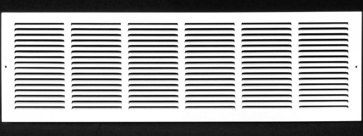 30"W X 6"H [Duct Opening] Steel Air Vent Return Grille - HVAC VENT DUCT COVER DIFFUSER - [Outer Dimensions: 31.75"W X 7.75"H] - HVAC PremiumRG306 FBA