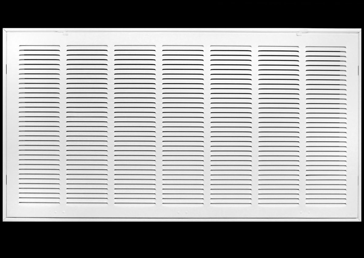 36&quot; X 20&quot; Steel Return Air Filter Grille for 1&quot; Filter - Fixed Hinged - [Outer Dimensions: 38 5/8&quot; X 22 5/8&quot;]