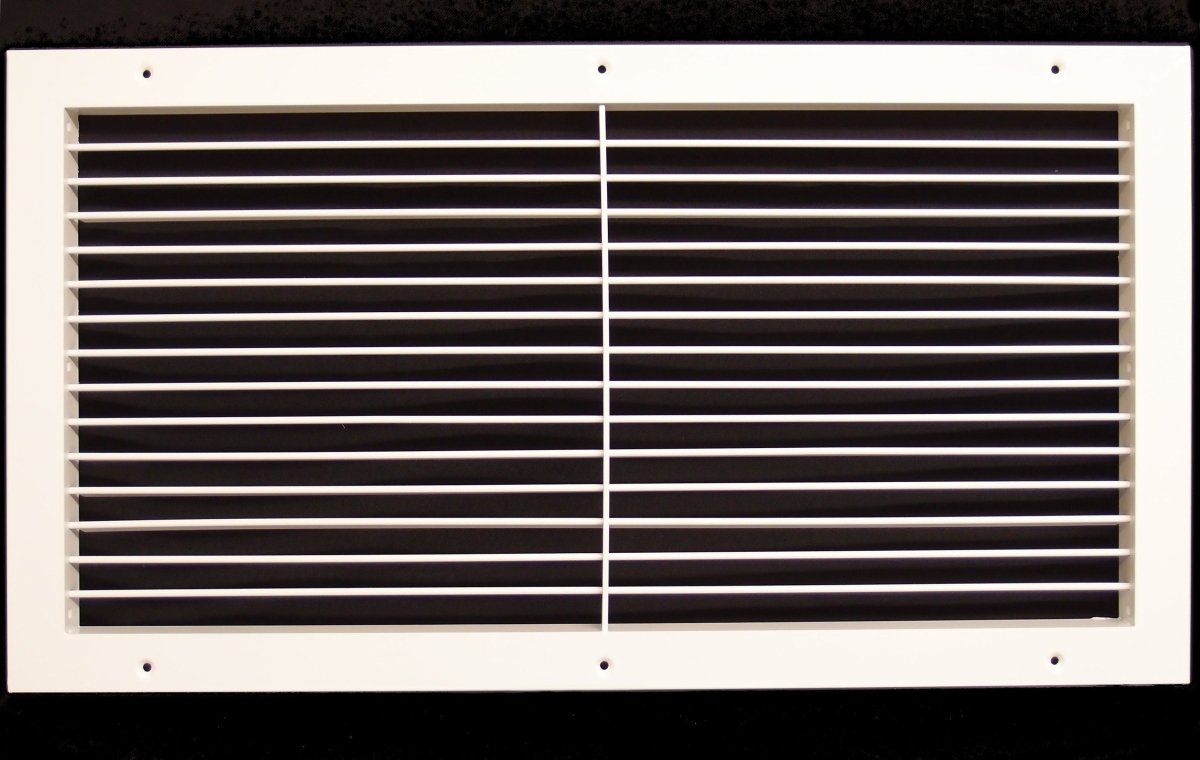 36"w X 8"h Aluminum Adjustable Return/Supply HVAC Air Grille - HVAC PremiumRGADJ - 368 - 1