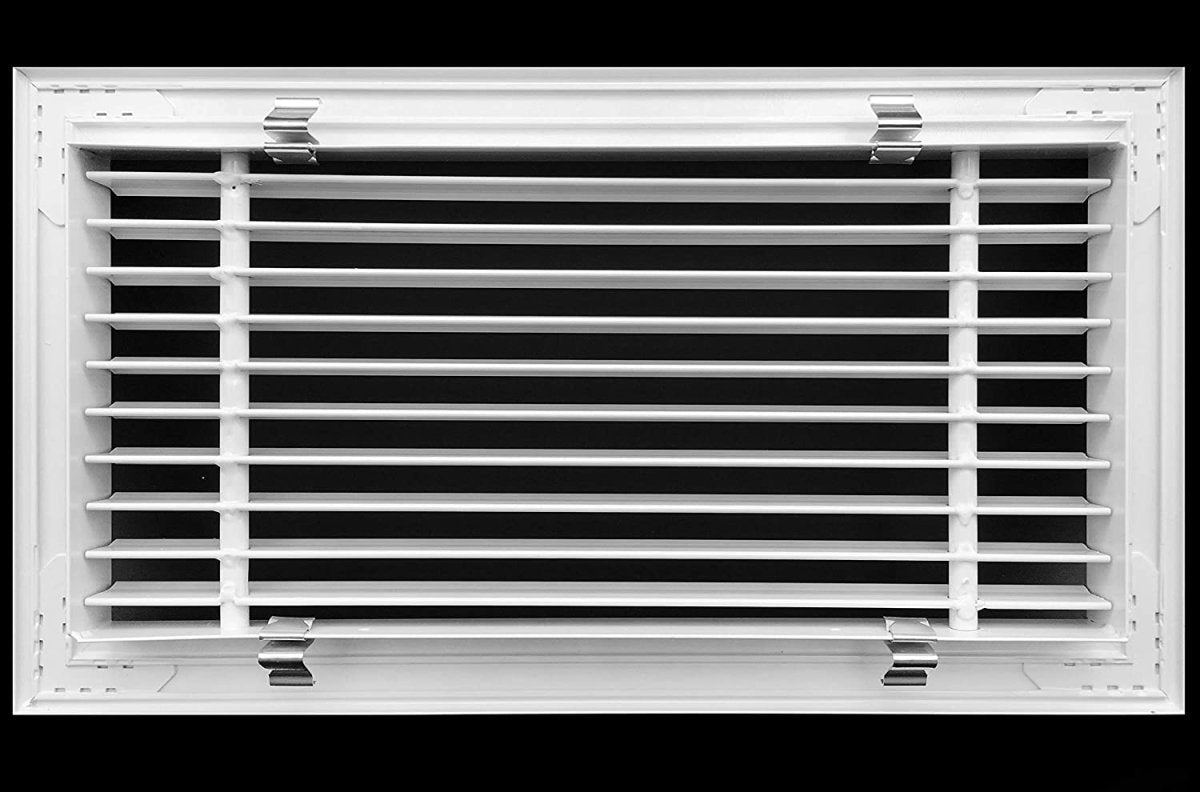 40&quot;W X 8&quot;H [Duct Opening] Linear Aluminum Clip - On Bar Return Air Grille [Outer Dimensions: 41.25&quot;W x 9.25&quot;H] - HVAC PremiumLR408