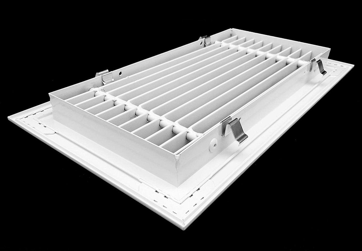 40&quot;W X 8&quot;H [Duct Opening] Linear Aluminum Clip - On Bar Return Air Grille [Outer Dimensions: 41.25&quot;W x 9.25&quot;H] - HVAC PremiumLR408