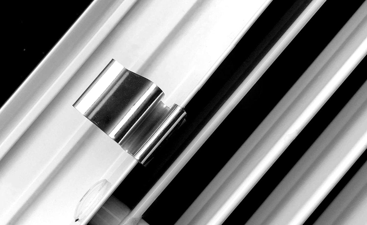 40&quot;W X 8&quot;H [Duct Opening] Linear Aluminum Clip - On Bar Return Air Grille [Outer Dimensions: 41.25&quot;W x 9.25&quot;H] - HVAC PremiumLR408