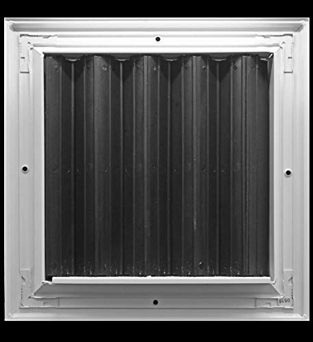 8&quot; x 8&quot; 2-WAY ALUMINUM BAR CEILING DIFFUSER - Vent Duct Cover - With Opposing Dampers via Lever Control