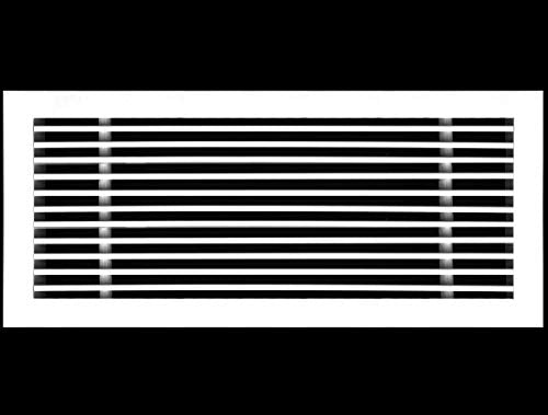 44"W X 8"H [Duct Opening] Linear Aluminum Clip - On Bar Return Air Grille [Outer Dimensions: 45.25"W x 9.25"H] - HVAC PremiumLR448 HP